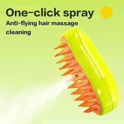 3 in 1 Electric Steamy Massage Brush/Comb for Cats & Dogs