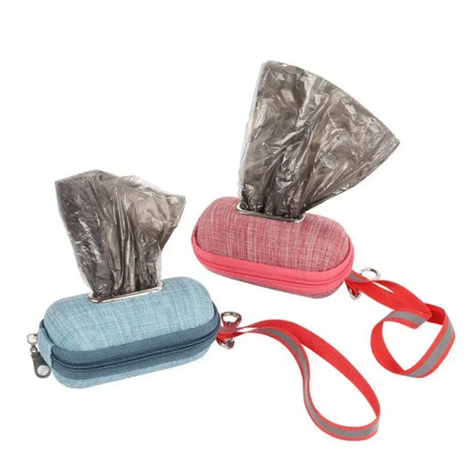 Portable Dog Poop Bag Holder with Zipper