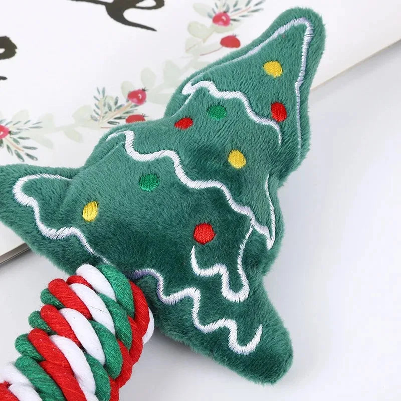 Interactive Squeaky Christmas chew Toys