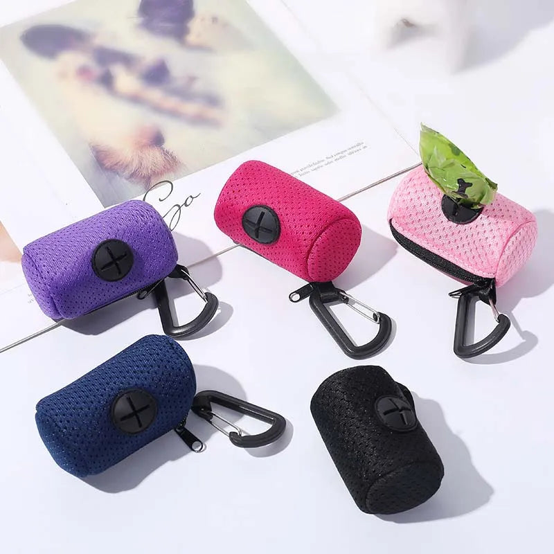 Portable Mesh Pet Poop Bag Dispenser