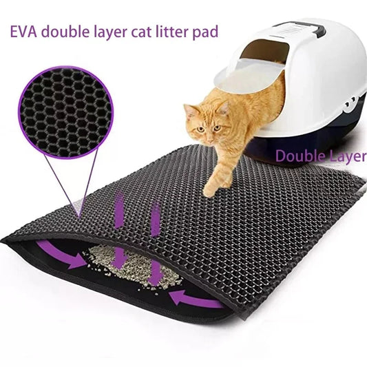 Double-Layer Waterproof Cat Litter Mat